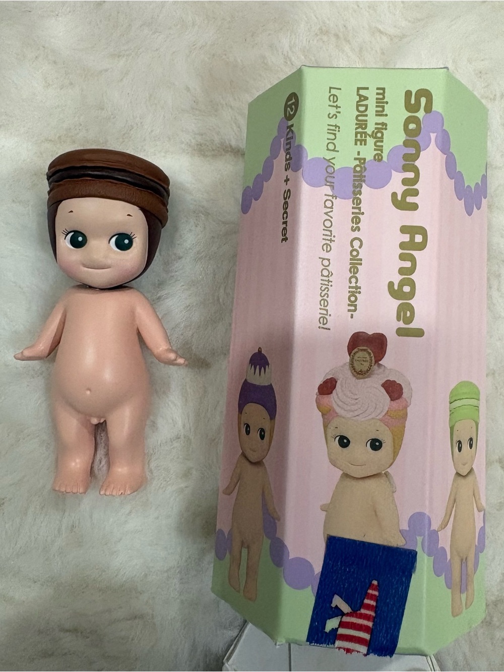 Sonny Angel Laduree Mini Figure Doll - Brown Macaron Head
